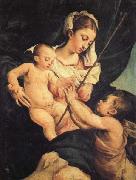 Jacopo Bassano Madonna and Child with St.John as a Child oil painting picture wholesale